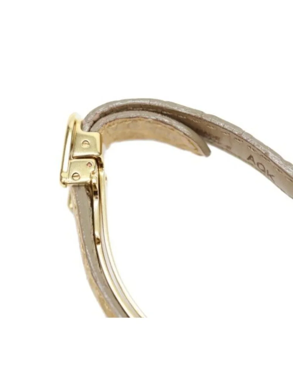 Cartier 925 Must Colise Vermeil SM Gold Dial Quartz Leather